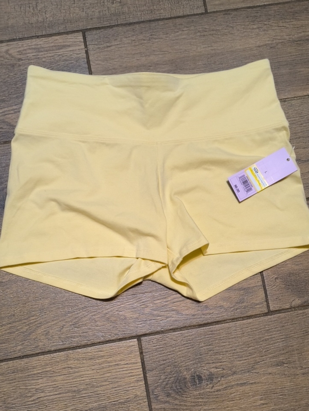 wild fable Pale Yellow High-Rise Bike Shorts